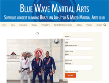 Tablet Screenshot of bluewavemartialarts.com